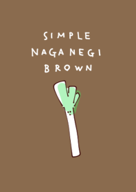 simple Japanese leek Brown