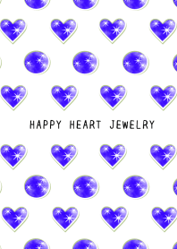 HAPPY HEART JEWELRY/DEEP PURPLE/WHITE