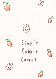 簡單的兔子胡蘿蔔