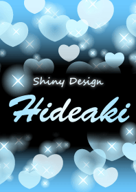 Hideaki-Name-Light blue Heart