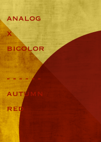 analog x bicolor - autumn red