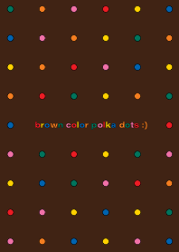 brown color polka dots :)