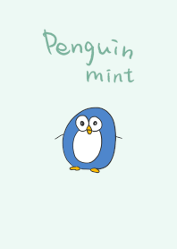 シンプル ペンギン ミント