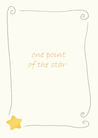 One point of the star