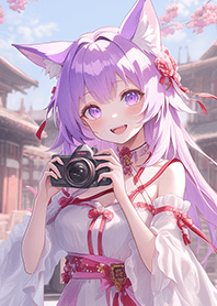 幫你拍照の紫狐狸女孩❤