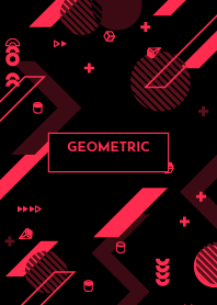 Geometric Black & Red