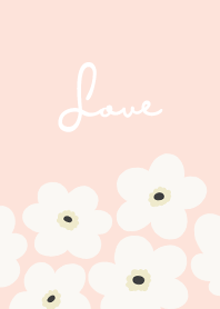 in bloom, flower wh / peach pink