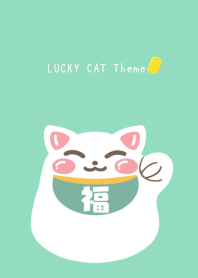 LUCKY CAT Theme/Mintgreen