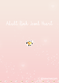 Adult Pink Jewel Heart