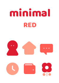 minimal red