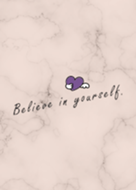 Believe in yourself Marble/orange