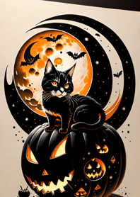 halloween cat 750970
