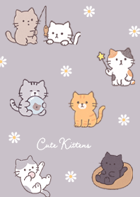 violet Kitten and Daisy Flower 02_2