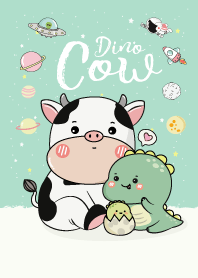 Cow Dino Cute (Green Mint)