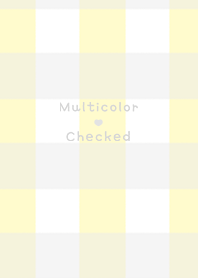 Multicolor Checked*yellow & gray