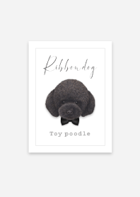 Ribbon dog - Toy poodle - 03 - BLACK