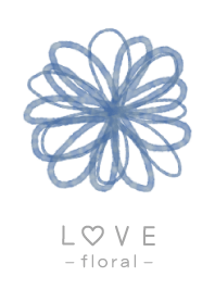 Floral LOVE 11 -watercolor-joc