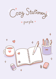 Cozy Stationery Purple