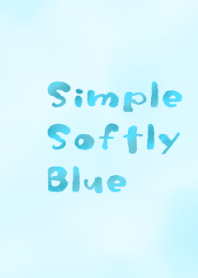 simple softly blue