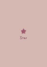 Watercolor Star *Dullness Pink*