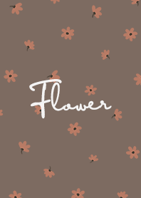 petite flower o / brown