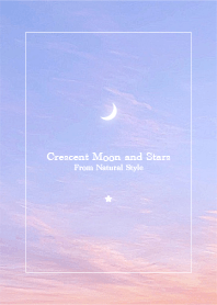 Crescent Moon and Stars58/Natural Style