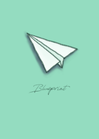 藍圖：紙飛機（薄荷綠）