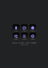 BLACK - BLUE LIGHT ICON THEME SWITCH 30