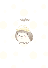 Hedgehog and Hat -jellyfish- yellow