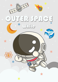 น่ารัก นักบินอวกาศ/ยานอวกาศ/สีขาว