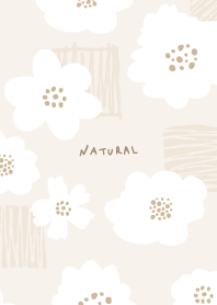 Fashionable Flower White beige5 Japan