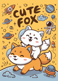 Cute Fox in Space