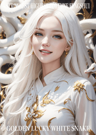 Golden White Snake of Luck 34