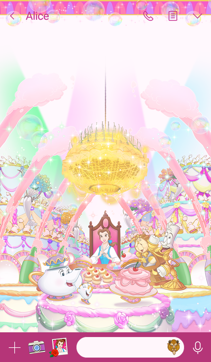 Line 公式着せかえ 美女と野獣 晩餐会へようこそ Line 公式着せかえ 美女と野獣 晩餐会へようこそ