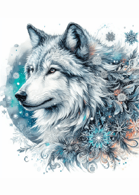 冬日冰霜之狼