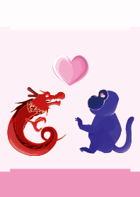 ekst Red (Dragon) Love Blue (Monkey)