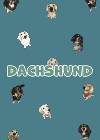 dachshund6 - dark neil blue