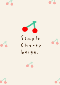簡單的米色櫻桃