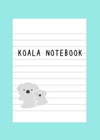 KOALA NOTEBOOK-BLUE GREENj