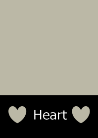 Gray and simple heart
