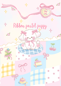 Ribbon pastel puppy