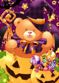 Pumpkin teddy bear