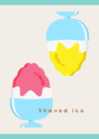 Summer shaved ice02 on blue