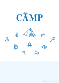 CAMP blue white