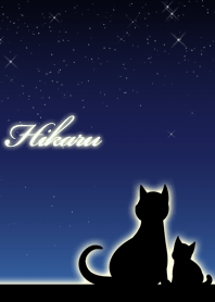 Hikaru parents of cats & night sky