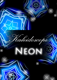 Kaleidoscope-Neon-blue