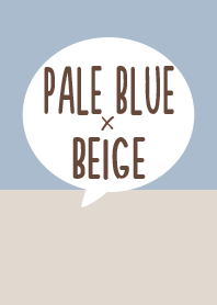 -PALE BLUE & BEIGE-