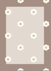 daisy flower Beige