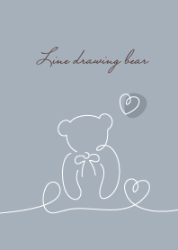 Line drawing bear_02