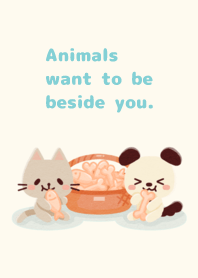 Animals want to be beside you.049-2BMint